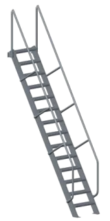 Vaste trap machine toegang 60 graden Vaste trap machine toegang 60 graden