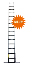 Afbeelding Assortiment telescopische ladders uitgebreid