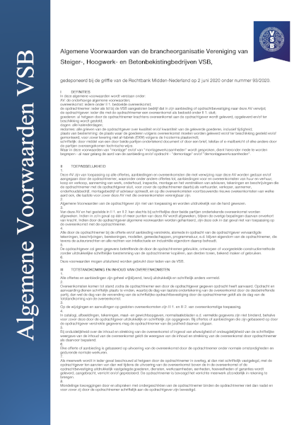 Afbeelding Algemene voorwaarden aangepast