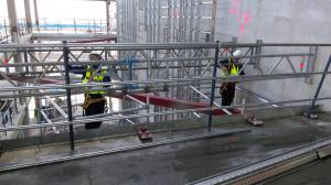 Eerste montagevloer voor aanleg verticale tuin EMA gerealiseerd