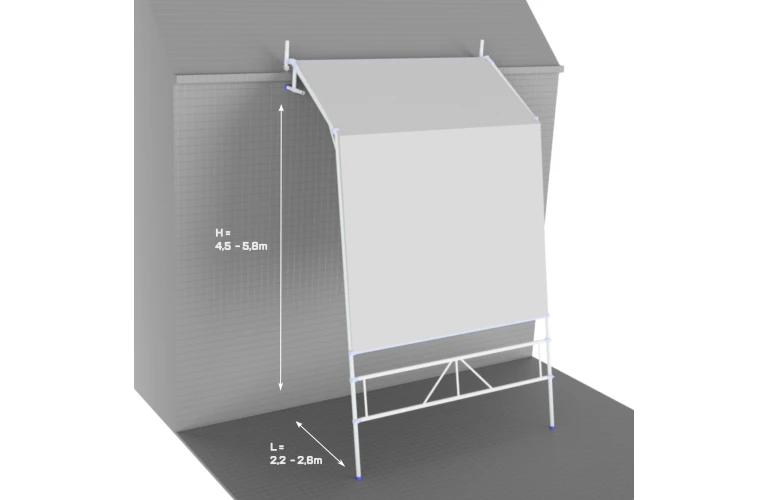 Doorwerktent gekoppeld 250-305 Premium