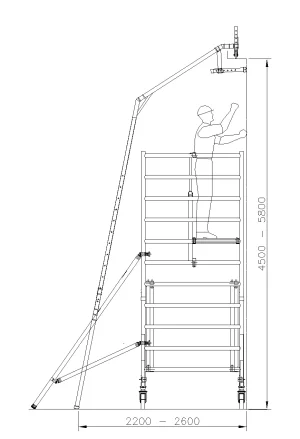 Rolsteiger onder doorwerktent Rolsteiger onder doorwerktent