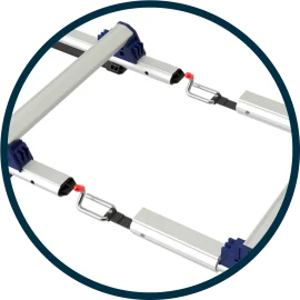 Koppelstuk met borgpen Skyworks dakladder Koppelstuk met borgpen Skyworks dakladder