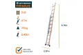 Opsteekladder 2x8 Primus