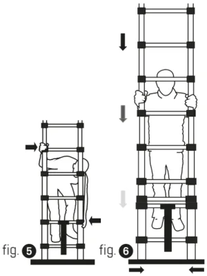 Inschuiven telescopische ladder Inschuiven telescopische ladder