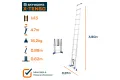 Telescoopladder X-Tenso 13 sp