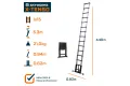 Telescoopladder X-Tenso 15 sp