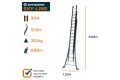 Opsteekladder 3x14 sporten Sky-Line