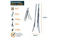 Reformladder 3x8 sporten Sky-Line