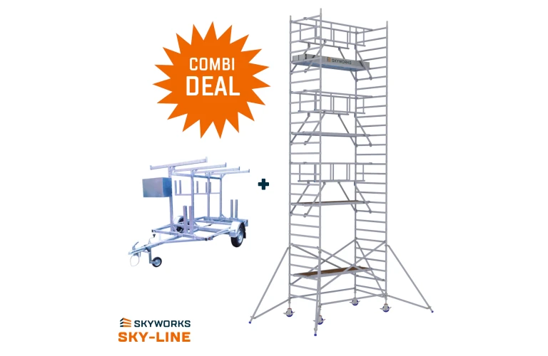 Steigeraanhanger + Rolsteiger Sky-Line 1,35x2,50x7,20