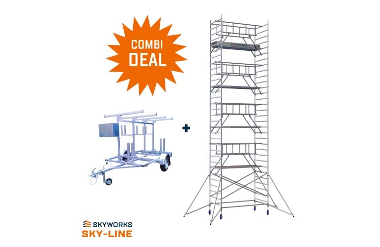 Steigeraanhanger + Rolsteiger Sky-Line 1,35x2,50x8,20