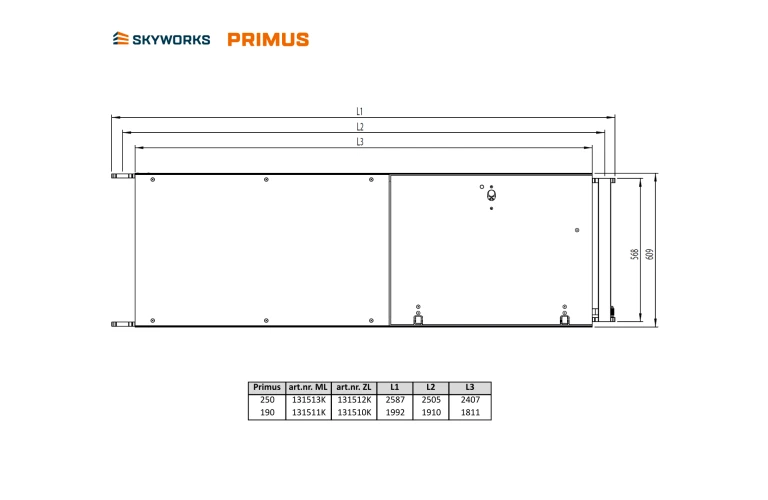 Platform 190 met luik Primus