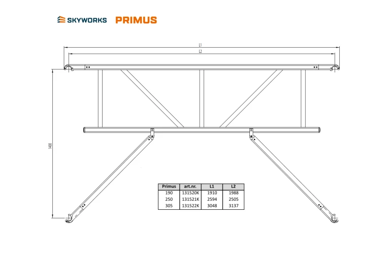 Leuning 305 Primus