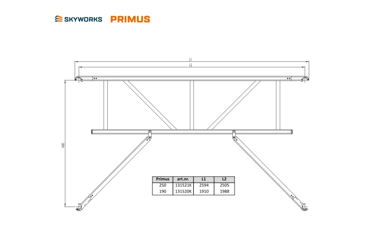 Leuning 250 Primus