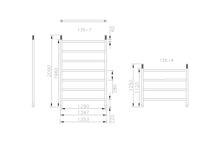 Opbouwframe 135-7 Pro-Line