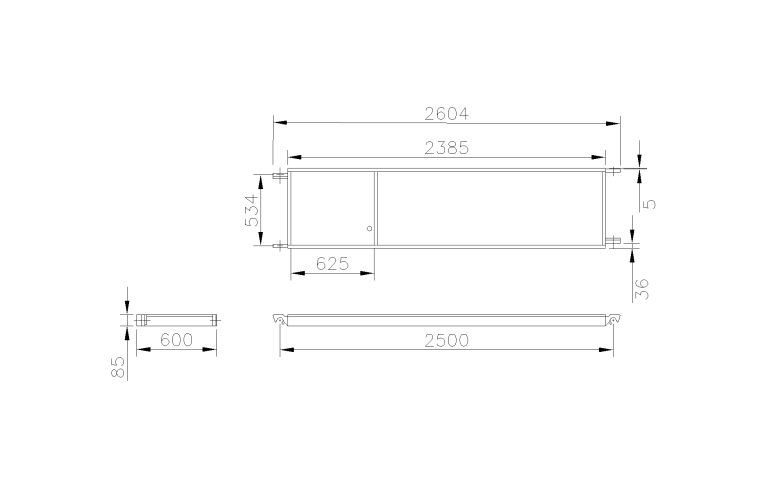 Platform 250 met luik Pro-Line