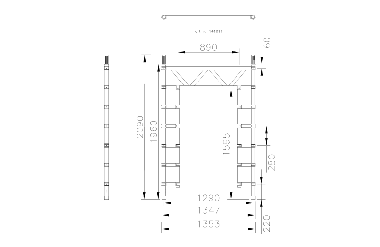 Basis doorloopframe 135 Sky-Line