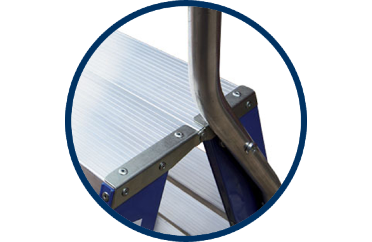 Dubbele trap 2x4 treden Premium