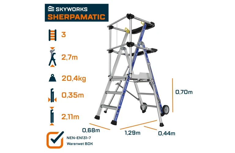 Platformtrap 3tr Sherpamatic BG
