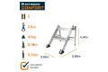 Werkplatform 2 treden Confort