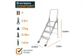 Werkplatform 4 treden Confort