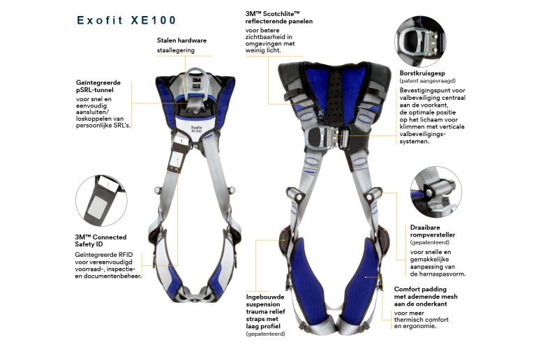 Harnasgordel ExoFit XE100 snelsluitgesp M2
