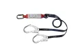 Vallijn 1,5m met schokdemper + 2x steigerhaak 50 mm + haak 17mm