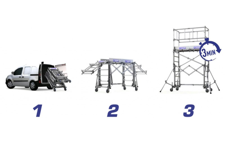 Telescopische steiger X'Tower 3m